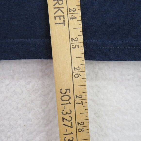 Georgia Tech T Shirt Womens Size Small Tennis Russell Blue Gold Short Sleeve - Picture 7 of 7